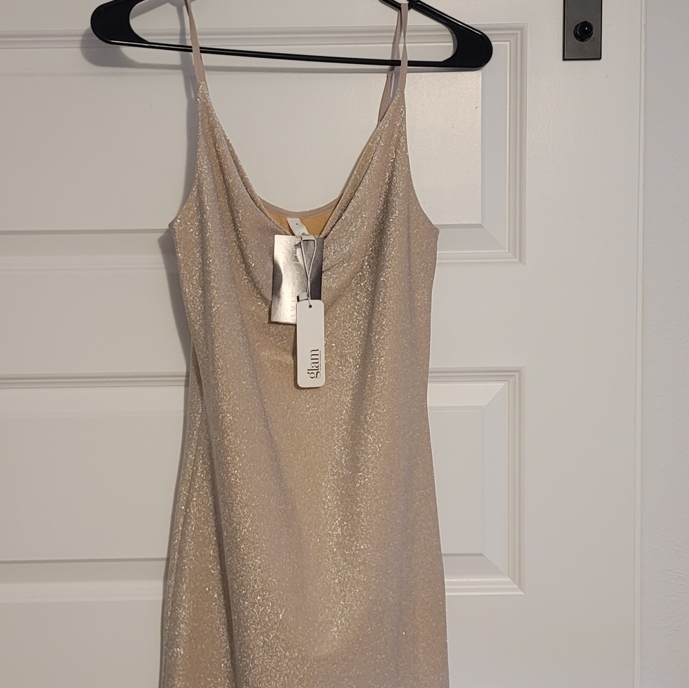 Sexy Slip Dress Shiny Pink, NWT